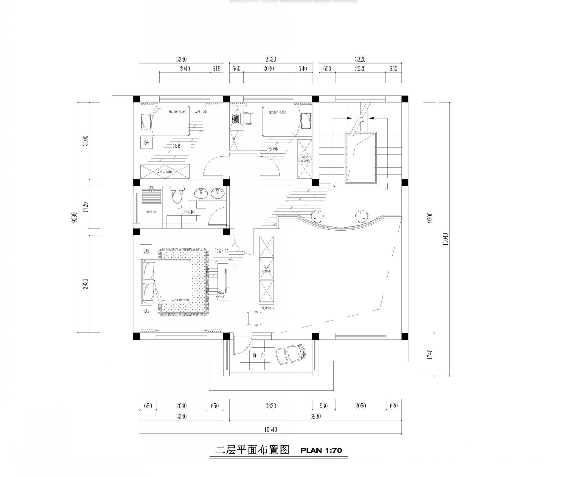 现代流水别墅平面布置图欣赏