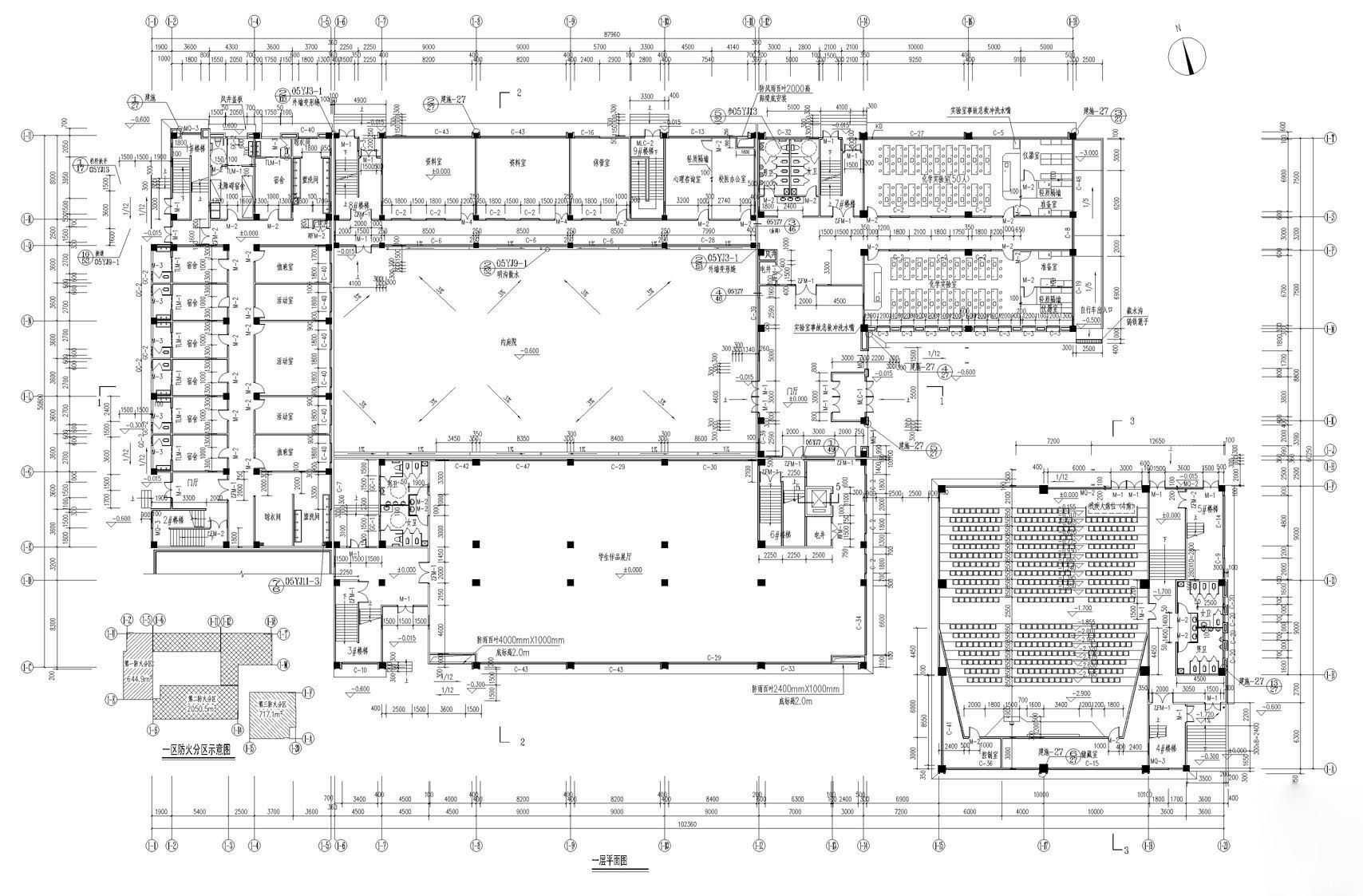 2015学校教学楼平面图设计