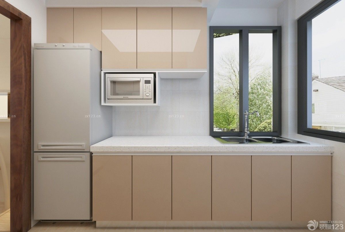 现代风格厨房整体橱柜设计效果图